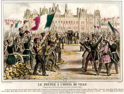 Folket hadde rådhuset da den provisoriske regjeringen ble utnevnt 24.02.1848. Blant medlemmene av denne regjeringen Pierre Marie de Saint-Georges (Saint Georges), Adolphe Cremieux, Francois Arago, Armand Marrast, Louis Antoine Garnier-Pages (Gar av French School