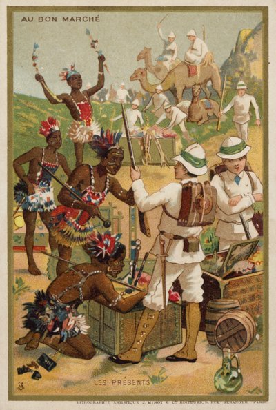 Gavene (chromolitho) av French School