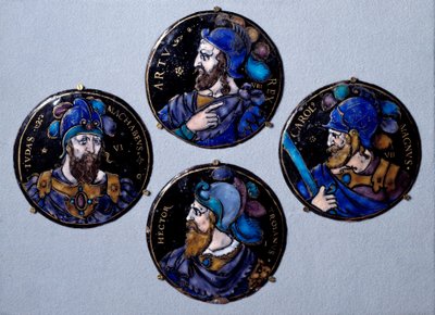 Preux Hector, trojanske helter, Judas Macchabee (Maccabee eller Macabee), kalte hammeren, etterfølgeren til sin far Matathias (Matathias, Mattathias) i spissen for jødenes opprør mot undertrykkelsen av selevicidene, Karl den Store (742 - 814) ), av French School