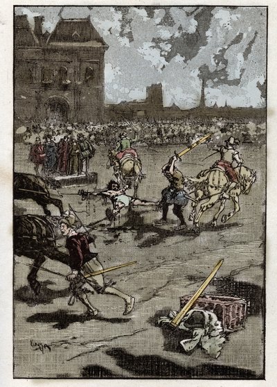 Torturen av Francois Ravaillac, morderen av kong Henry IV: han er innkvartert i Paris 27. mai av French School