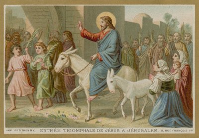 Jesu triumferende inntog i Jerusalem av French School