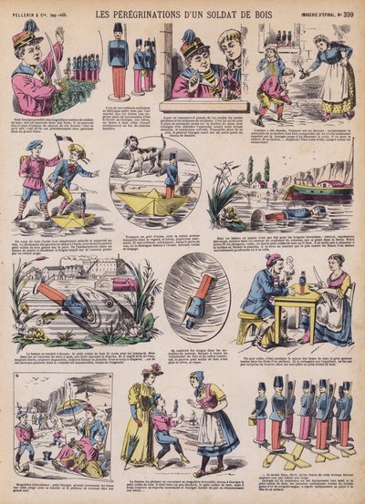 Die Wanderungen eines Holzsoldaten von French School