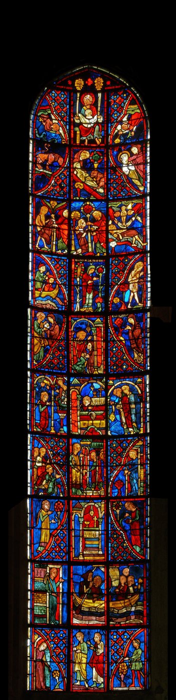 Vinduet til St. Mary den egyptiske av French School