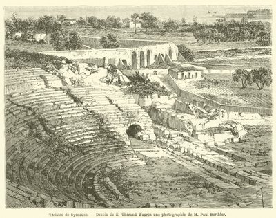 Theatre de Syracuse (gravering) av French School