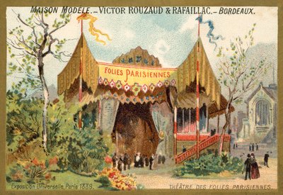 Theatre des Folies Parisiennes, Verdensutstillingen, Paris av French School