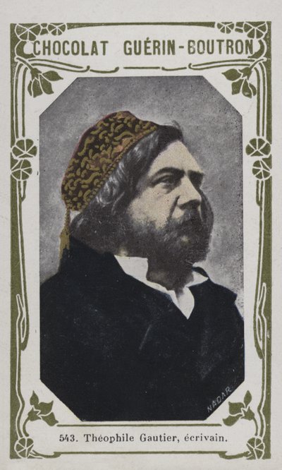 Theophile Gautier, ecrivain (farget bilde) av French School