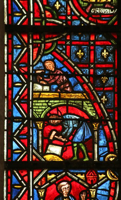 Theophilus baut eine Kirche von French School