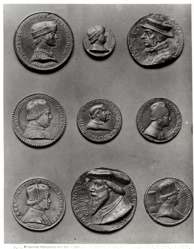 Thomas Bohier, 1513, Pierre Briconnet, Simon Costieres, Robert Briconnet, kardinal Guillaume dEstouteville (ca. 1403-83), Jean Carondelet (1468-1545), Pierre de Sacierges, kardinal F. de Tournon, 1535, av French School