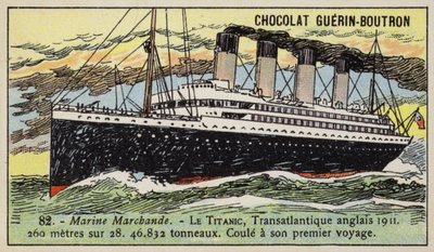 Titanic, britisk transatlantisk ruteskip av French School