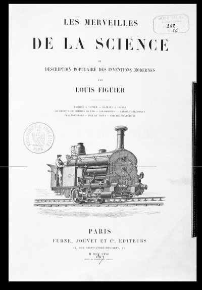 Tittelsiden til vitenskapens underverk av Louis Figuier (1819-94), utgitt av Furne og Jouvet, 1867 av French School