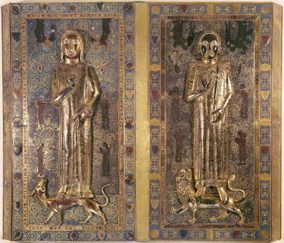 Graven til Jean (1234-50) og Blanche (1234-50) av Frankrike, barn av Louis IX (1214-70) og Marguerite av Provence (gull og emalje) av French School