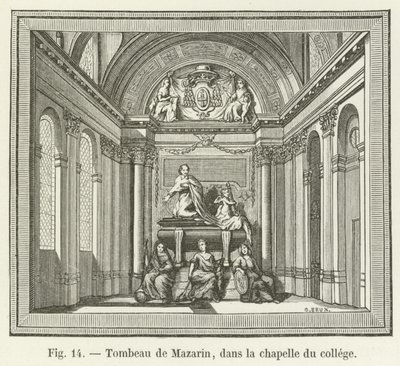 Graven til Mazarin, i høyskolekapellet av French School