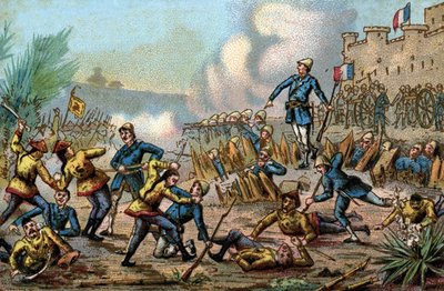 Tonkin-krigen (Vietnam). Forsvar av Tuyen Quang av de franske troppene fra 14. februar til 3. mars av French School
