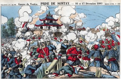 Tonkin-Krieg: Eroberung von Sontay, 16. und 17. Dezember von French School