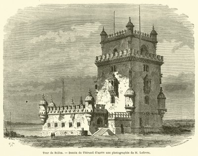 Tour de Belem (gravering) av French School