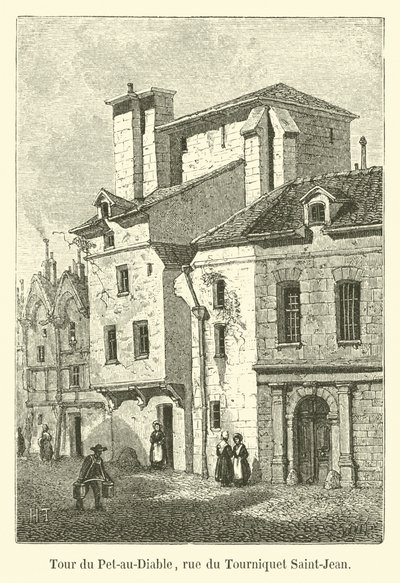 Tower of Pet-au-Diable, rue du Tourniquet Saint-Jean av French School