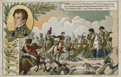 Byttekort med et bilde som viser slaget ved Austerlitz av French School