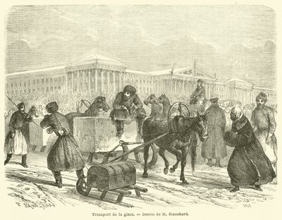 Eistransport (Gravur) von French School