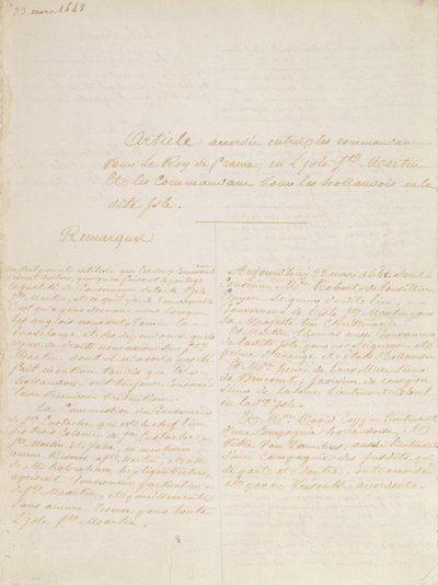 Concordia-traktaten, 23. mars 1648 av French School