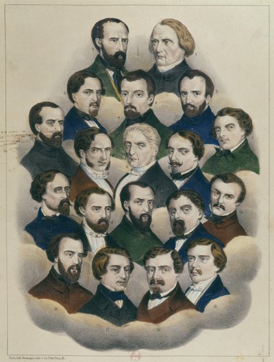 Rettssak i Bourges mot de franske republikanske lederne av demonstrasjonen i Paris 15. mai 1848 av French School