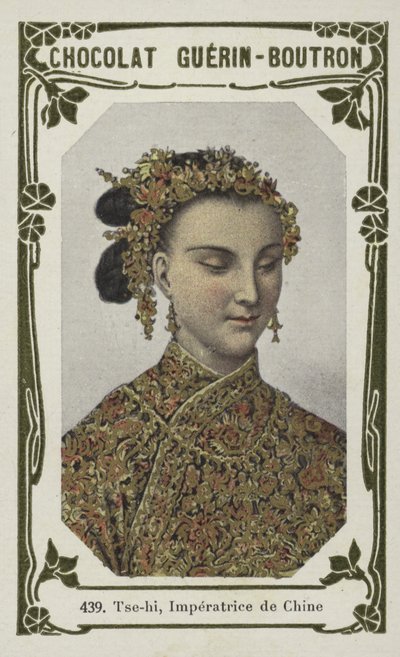 Tse-hi, Imperatrice de Chine (farget bilde) av French School