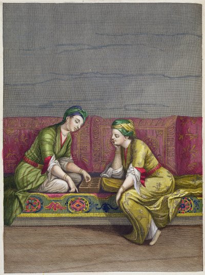 Tyrkiske jenter, spiller Mangala, 1700-tallet av French School