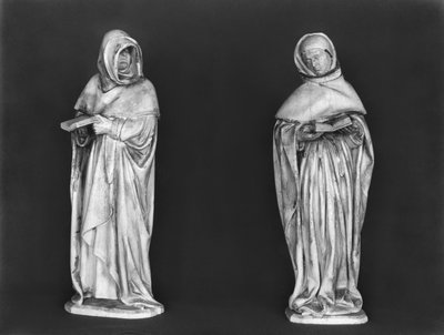 To sørgende, fra graven til hertug Jean de Berry (1340-1416) ca. 1450-53 (alabast) av French School