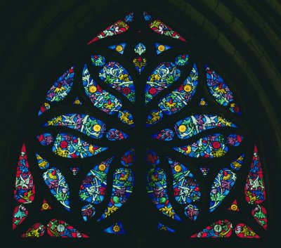 Tympanum rose av French School