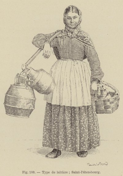 Type meieri; Saint-Petersburg (gravering) av French School