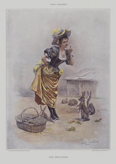Une Education (An Education) (farge litho) av French School