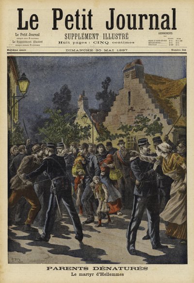 Unaturlige foreldre, Hellemmes, Frankrike, 1897 av French School