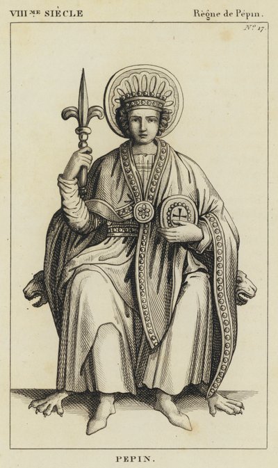 VIII Century, Reign of Pepin, Pepin (gravering) av French School