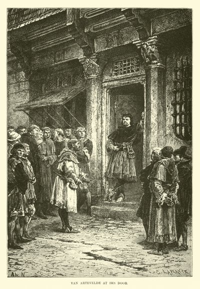 Van Artevelde ved døren hans av French School