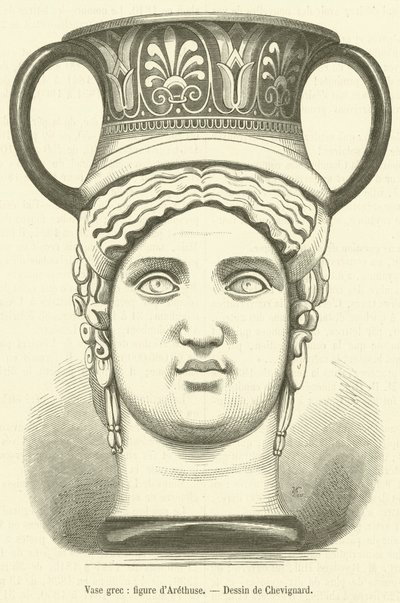Grec vase, figur d
