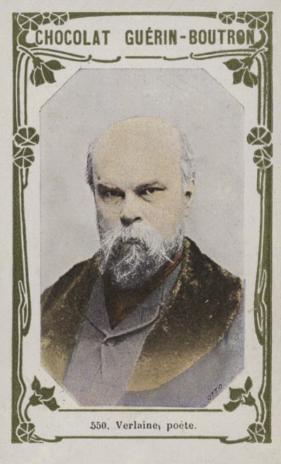 Verlaine, poet (farget bilde) av French School