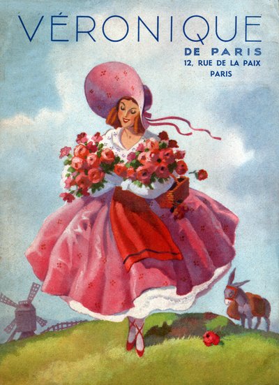 Veronique kjoler. ca. 1920 (gravering) av French School
