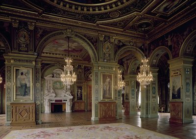 Utsikt over Salle des Arts, etter 1871 av French School