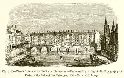 Utsikt over den gamle Changers Bridge av French School