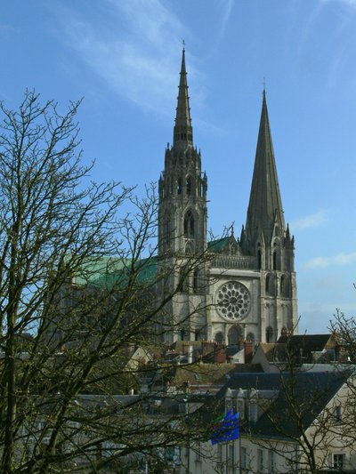 Utsikt over katedralen fra vest av French School
