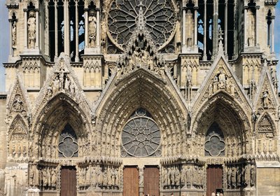 Utsikt over fasaden, 1200-1300-tallet av French School