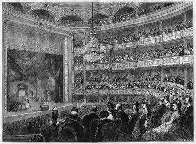 Utsikt over teatersalen til Odeon, nylig restaurert. Paris av French School