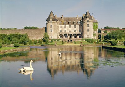 Utsikt over vestfasaden til slottet av French School
