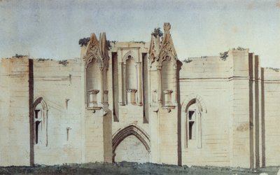 Vincennes Castle, Tour de Salves (akvarell) av French School
