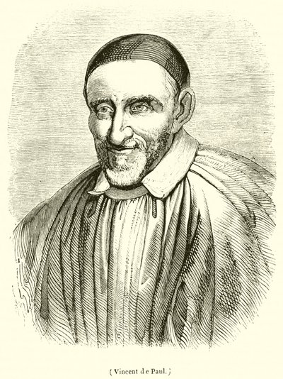 Vincent de Paul (gravering) av French School