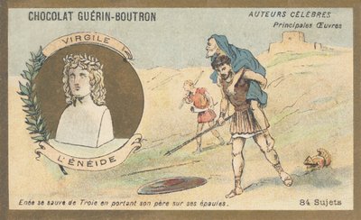 Virgil (70 f.Kr. J-C-19 f.Kr.), latinsk poet, forfatter av "Aeneiden", et epos skrevet mellom 29 og 19 f.Kr. av French School