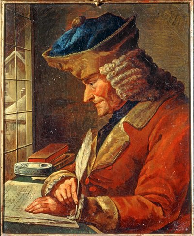 Voltaire (maleri på lerret) av French School
