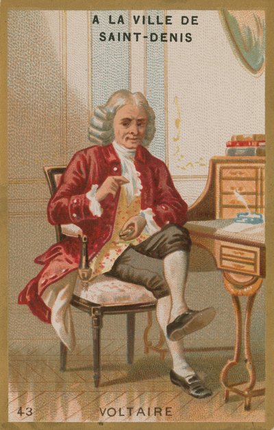 Voltaire , fransk opplysningsforfatter og filosof av French School