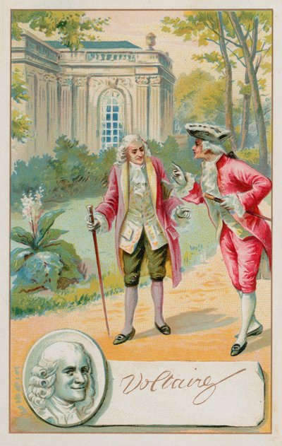 Voltaire , fransk opplysningsforfatter, historiker og filosof (1694-1778) av French School