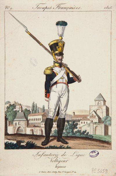 Voltigeur of the Line Infantry, franske tropper nr. 9 av French School