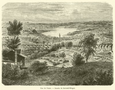 Vue de Truro (gravering) av French School